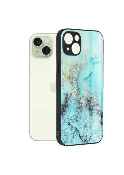 Husa pentru iPhone 15 Plus - Techsuit Glaze Series - Blue Ocean