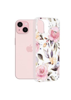 Husa pentru iPhone 15 - Techsuit Marble Series - Chloe White