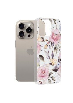 Husa pentru iPhone 15 Pro Max - Techsuit Marble Series - Chloe White
