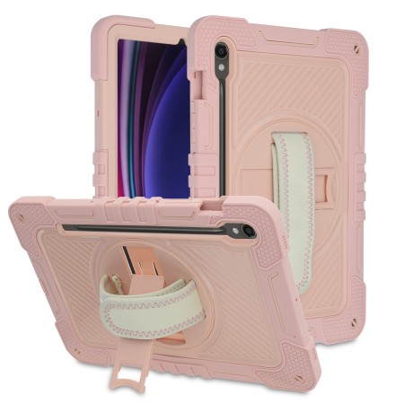 Husa pentru Samsung Galaxy Tab S9 Plus - Techsuit StripeShell 360 - Pink