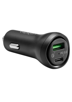 Incarcator Auto USB, Type-C, 27W - Spigen (F31QC) - Black