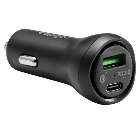 Incarcator Auto USB, Type-C, 27W - Spigen (F31QC) - Black