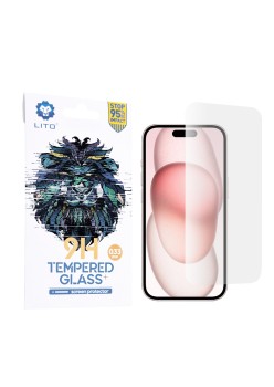 Folie pentru iPhone 15 - Lito 2.5D Classic Glass - Clear