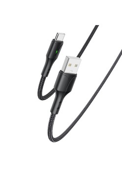 Cablu de Date Type-C 2.4A, 480Mbps, 1.2m - Yesido (CA97) - Black