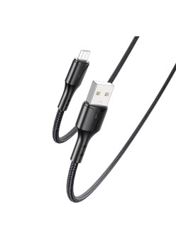 Cablu de Date Micro-USB 2.4A, 480Mbps, 1.2m - Yesido (CA97) - Black