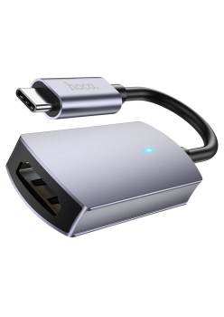 Adaptor OTG Type-C la HDMI, 4Kat30Hz 3840*2160P - Hoco Presage (UA20) - Metal Gray