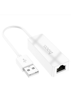 Adaptor USB la RJ45, 100Mbps, 15cm - Hoco Acquire (UA22) - White