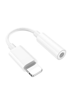 Adaptor Lightning la Jack 3.5mm - Hoco (LS34) - White