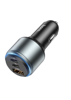 Incarcator Auto USB, 2x Type-C, Fast Charging, 95W - Hoco Galloper (NZ9) - Black
