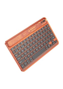 Tastatura Wireless Bluetooth, 500mAh - Hoco Transparent Discovery Edition (S55) - Citrus Color