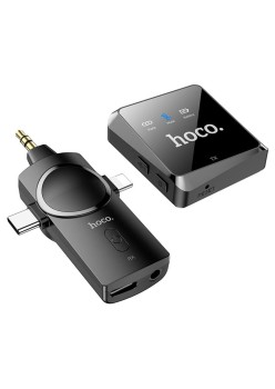 Lavaliera Wireless cu Receiver 3in1 - Hoco (S31) - Black