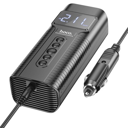 Compresor Auto 2.5bar, Priza 12V - Hoco Car Air Pump (PH55) - Black