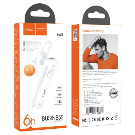 Casca Bluetooth cu Microfon - Hoco Diamond (E63) - White