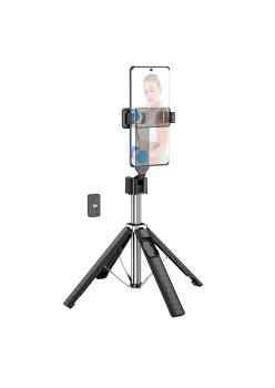 Selfie Stick Wireless Bluetooth 4.0 cu Telecomana si Trepied - Hoco (K18) - Black