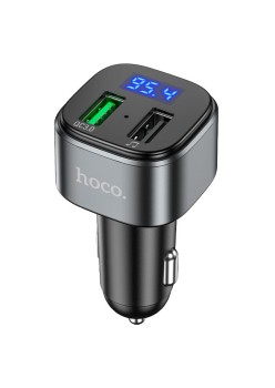 Incarcator Auto cu Modulator FM USB QC3.0, 18W - Hoco Fighter (E67) - Black