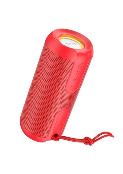 Boxa Wireless BT 5.1, FM, Card TF, Disk U, Lumini RGB, 10W, 1200mAh - Hoco Artistic Sports (BS48) - Red