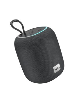 Boxa Wireless BT 5.2, FM, Card TF, USB, AUX, TWS, Lumini RGB - Hoco (HC14) - Linen Grey