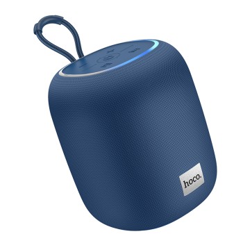 Boxa Wireless BT 5.2, FM, Card TF, USB, AUX, TWS, Lumini RGB - Hoco (HC14) - Deep Sea Blue