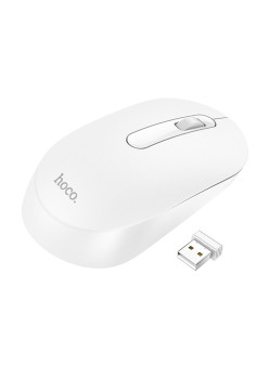 Mouse Fara Fir 2.4G, 1200 DPI - Hoco Platinum (GM14) - White