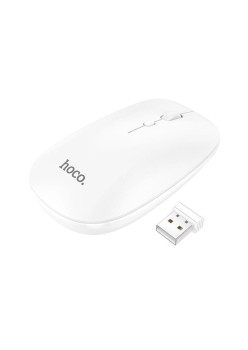Mouse Wireless 2.4G, 800/1200/1600 DPI - Hoco (GM15) - White