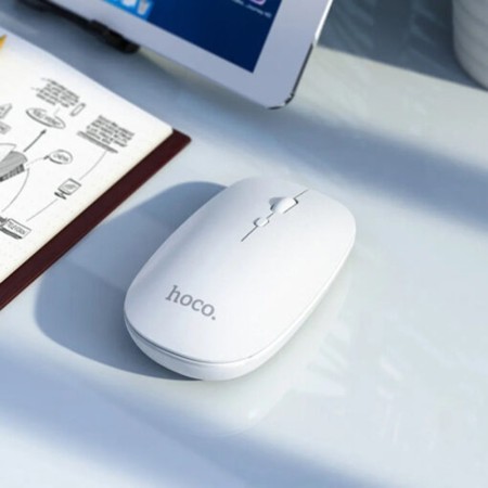 Mouse Wireless 2.4G, 800/1200/1600 DPI - Hoco (GM15) - White
