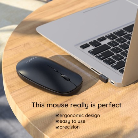 Mouse Wireless 2.4G, 800/1200/1600 DPI - Hoco (GM15) - White