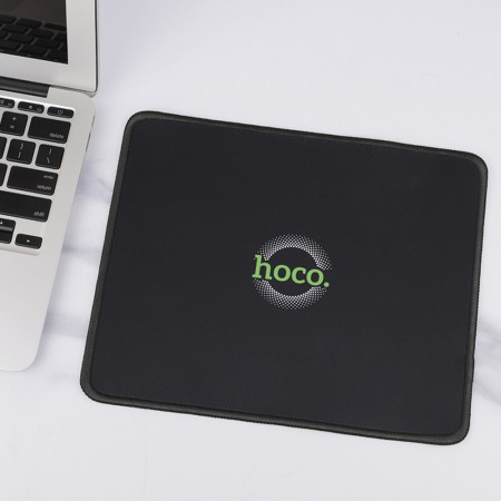 Mousepad din Cauciuc si Material Textil, 200 x 240 x 2mm - Hoco Smooth (GM20) - Black