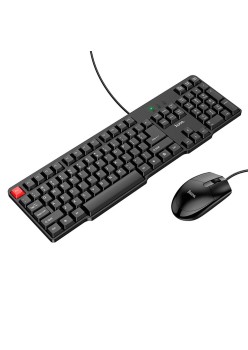 Set Tastatura cu Mouse, 1200 DPI - Hoco (GM16) - Black