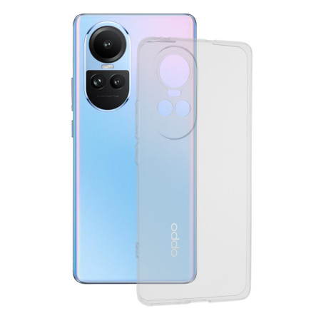 Husa Silicon compatibila Oppo Reno10, Pastreaza Originalitatea, Transparent 