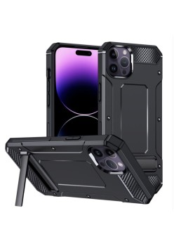 Husa pentru iPhone 14 Pro Max - Techsuit Hybrid Armor Kickstand - Black