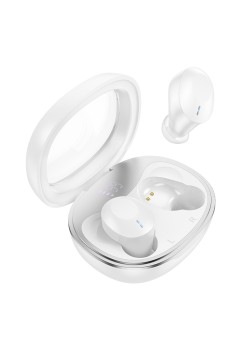 Casti Bluetooth TWS cu Carcasa Transparenta si Display Digital - Hoco (EQ3) - White
