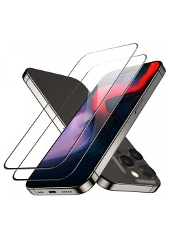 Folie pentru iPhone 15 Pro Max (set 2) - ESR Tempered Glass - Black