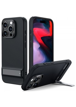 Husa pentru iPhone 15 Pro - ESR Air Shield Boost Kickstand - Translucent Black