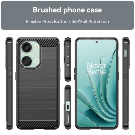 Husa Carbon compatibila OnePlus Nord 3 Tech AntiSoc, Negru