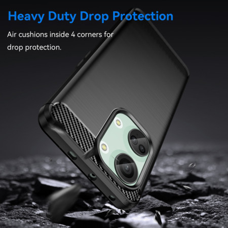 Husa Carbon compatibila OnePlus Nord 3 Tech AntiSoc, Negru