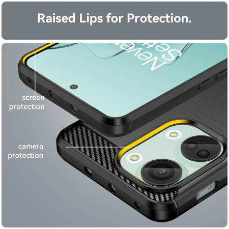 Husa Carbon compatibila OnePlus Nord 3 Tech AntiSoc, Negru