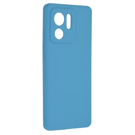 Husa de telefon compatibila Motorola Edge 40 / Edge 2023, Antiamprenta, Interior Microfibra, Camera Extra Pro, Denim Blue