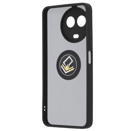 Husa telefon compatibila Realme 11, Glinth Magnet Auto si Inel Rotativ, Negru