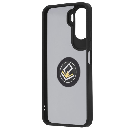 Husa telefon compatibila Honor 90 Lite, Glinth Magnet Auto si Inel Rotativ, Negru