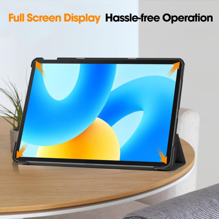 Husa tableta compatibila Huawei MatePad 11.5" FoldPro cu Microfibra, Auto Sleep/Wake, Blue