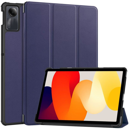 Husa tableta compatibila Xiaomi Redmi Pad SE, FoldPro cu Microfibra, Auto Sleep/Wake, Blue