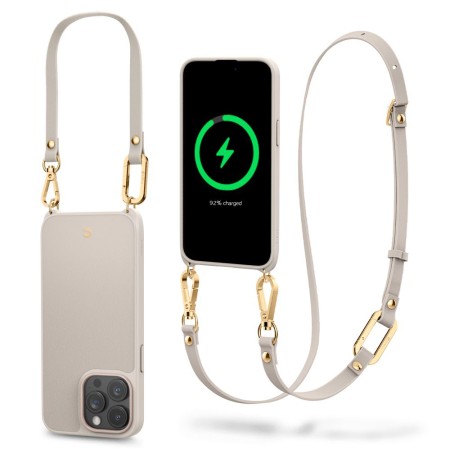Husa pentru iPhone 15 Pro Max - Spigen Cyrill Classic Charm MagSafe - Cream