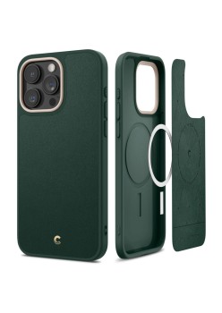 Husa pentru iPhone 15 Pro Max - Spigen Cyrill Kajuk MagSafe - Forest Green