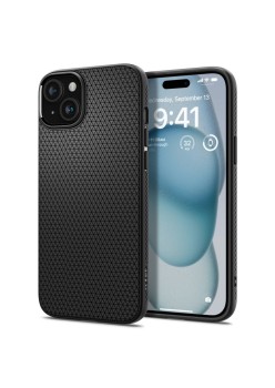 Husa pentru iPhone 15 - Spigen Liquid Air - Matte Black