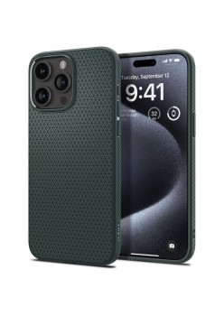 Husa pentru iPhone 15 Pro - Spigen Liquid Air - Abyss Green