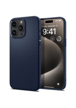 Husa pentru iPhone 15 Pro Max - Spigen Liquid Air - Navy Blue