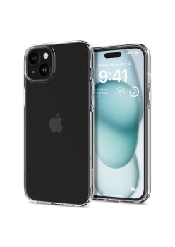Husa pentru iPhone 15 - Spigen Liquid Crystal - Clear