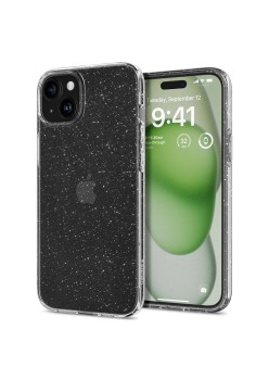 Huse pentru iPhone 15 Plus - Spigen Liquid Crystal Glitter - Crystal Quartz