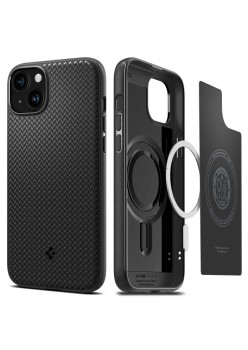 Husa pentru iPhone 15 - Spigen Mag Armor - Matte Black