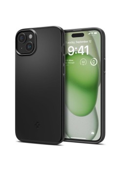 Husa pentru iPhone 15 Plus - Spigen Thin Fit - Black